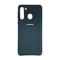 Чехол Silicone Cover для Samsung A21, Черный