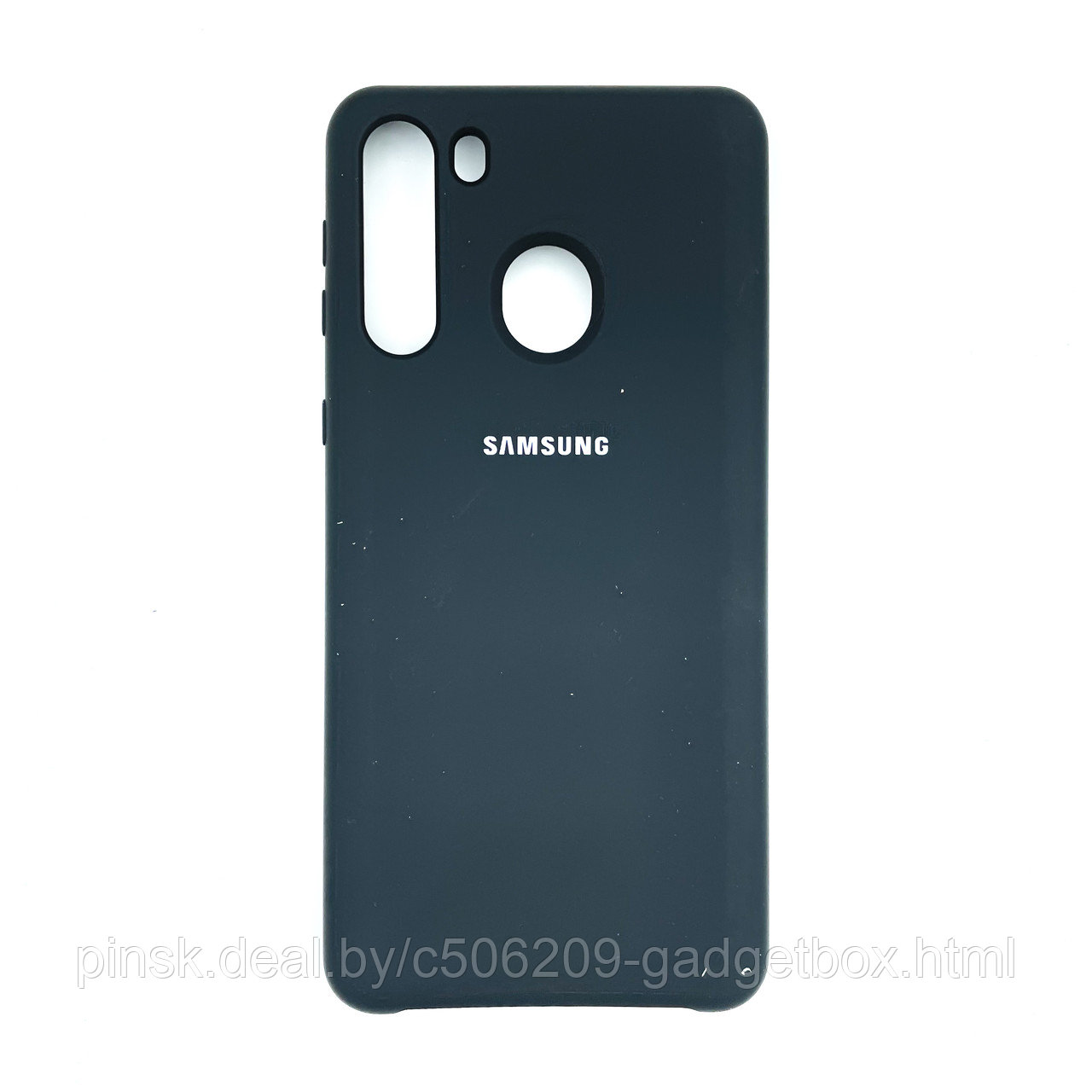 Чехол Silicone Cover для Samsung A21, Черный - фото 1 - id-p154459523