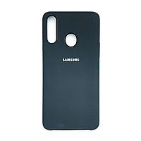 Чехол Silicone Cover для Samsung A20s, Черный