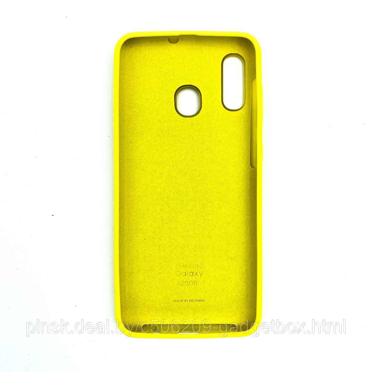 Чехол Silicone Cover для Samsung A20 / A30 / M10s, Ярко-желтый - фото 2 - id-p154459519