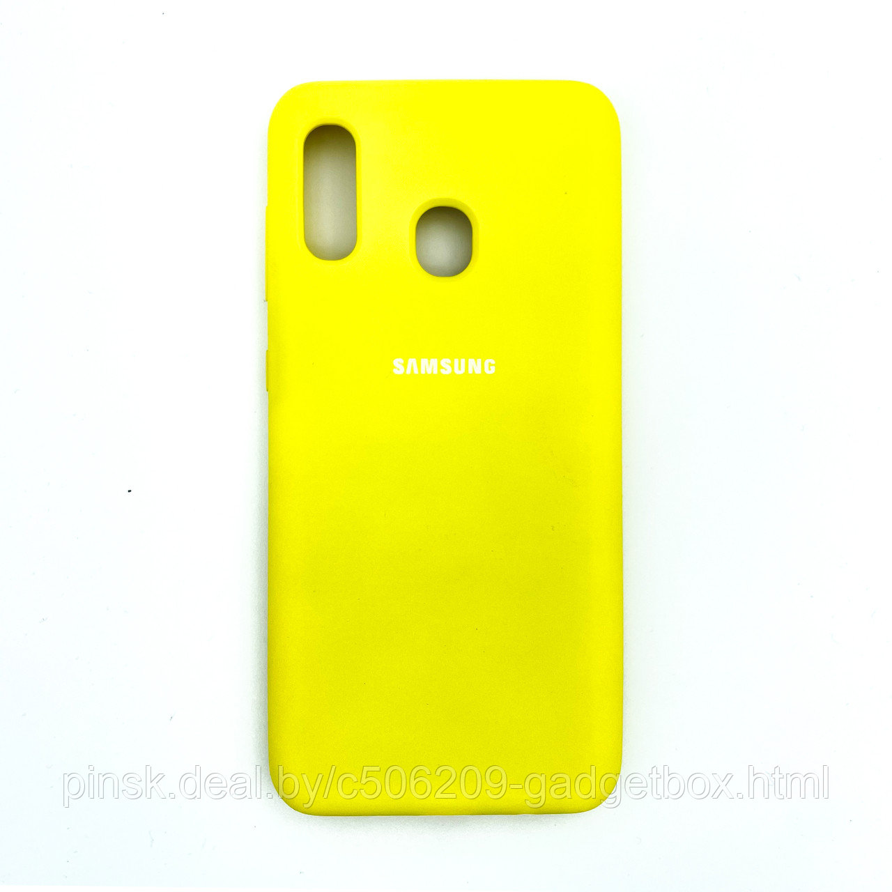 Чехол Silicone Cover для Samsung A20 / A30 / M10s, Ярко-желтый - фото 1 - id-p154459519