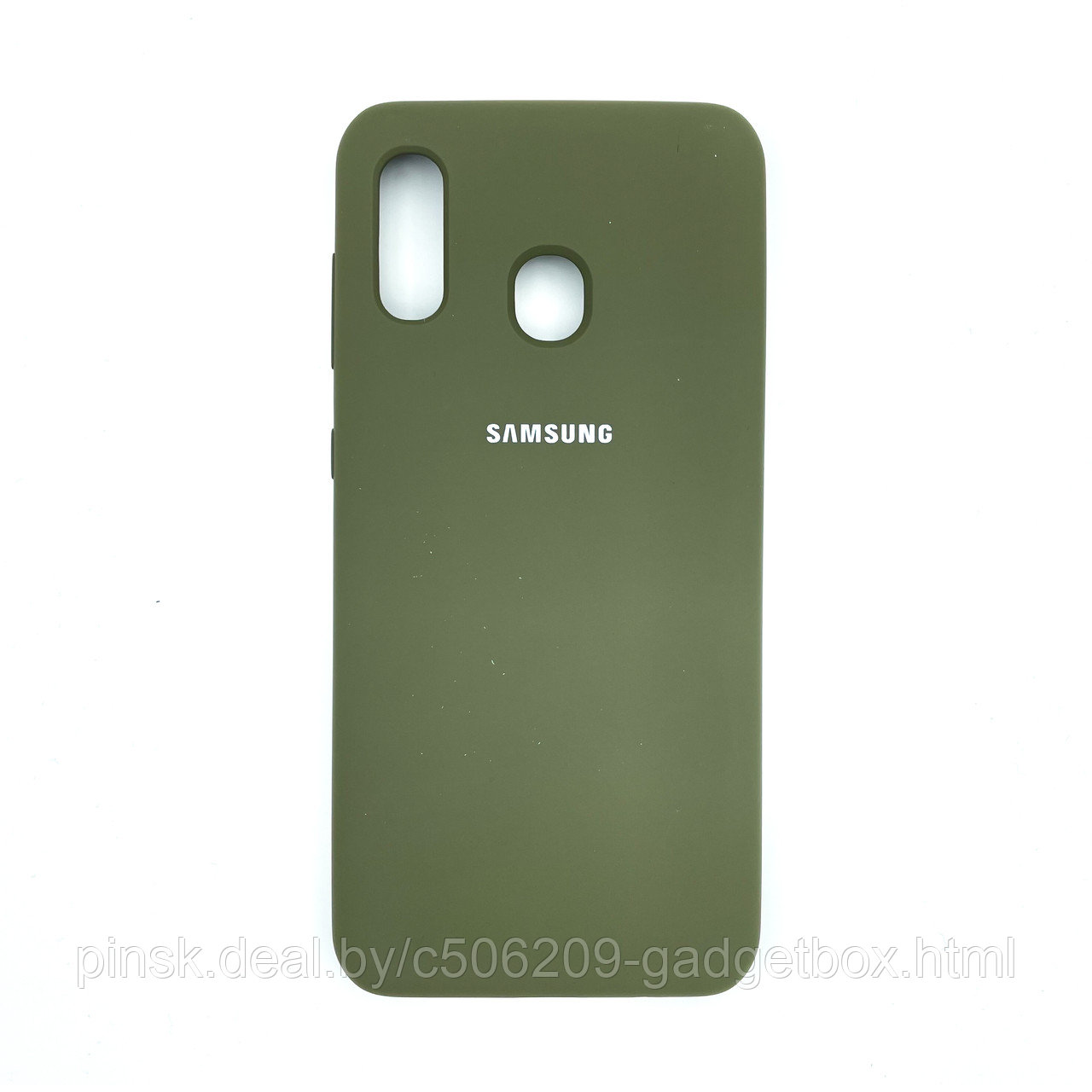 Чехол Silicone Cover для Samsung A20 / A30 / M10s, Темно-оливковый - фото 1 - id-p154459518