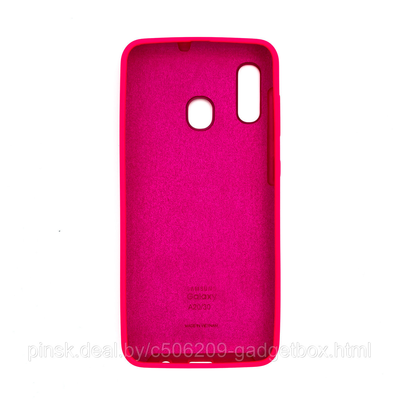 Чехол Silicone Cover для Samsung A20 / A30 / M10s, Фуксия - фото 2 - id-p154459516