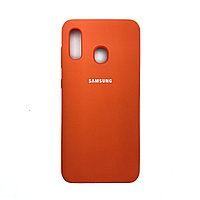 Чехол Silicone Cover для Samsung A20 / A30 / M10s, Персиковый