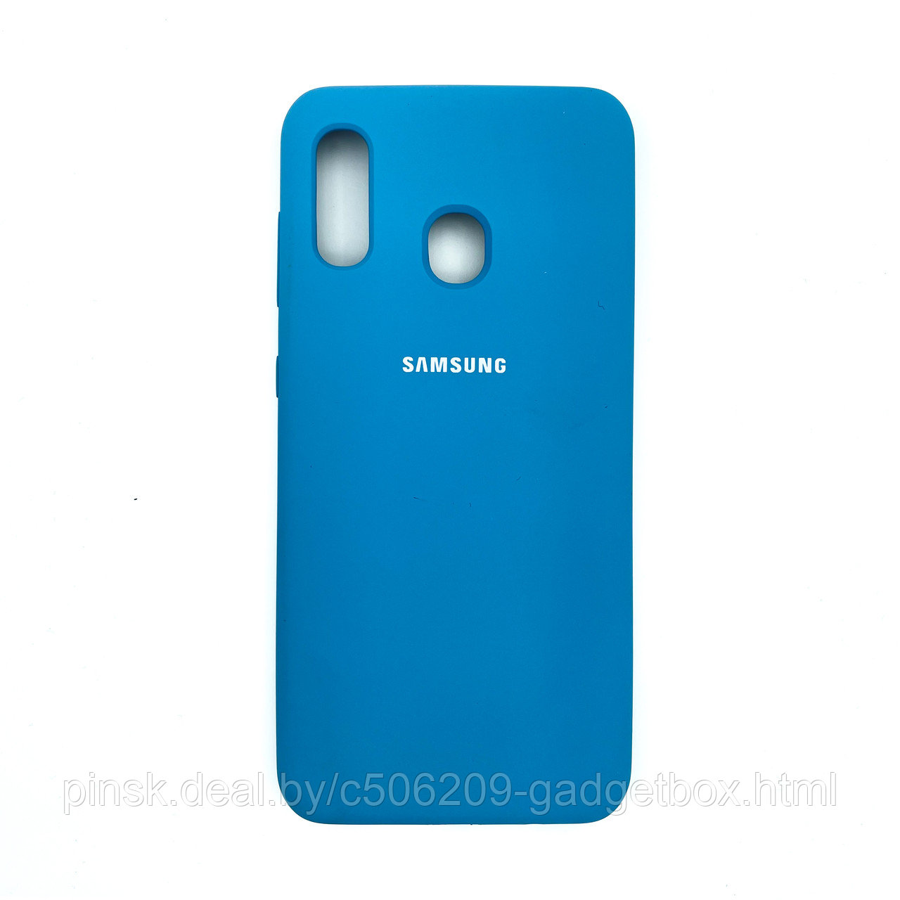 Чехол Silicone Cover для Samsung A20 / A30 / M10s, Лазурный - фото 1 - id-p154459514