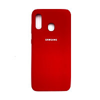 Чехол Silicone Cover для Samsung A20 / A30 / M10s, Красный