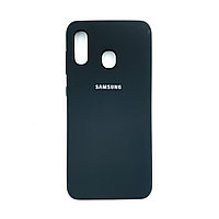 Чехол Silicone Cover для Samsung A20 / A30 / M10s, Черный