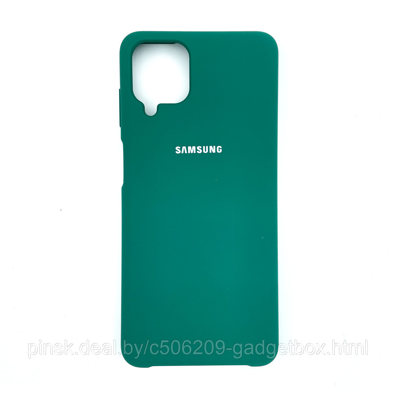 Чехол Silicone Cover для Samsung A12, Сосновый зеленый - фото 1 - id-p154459510