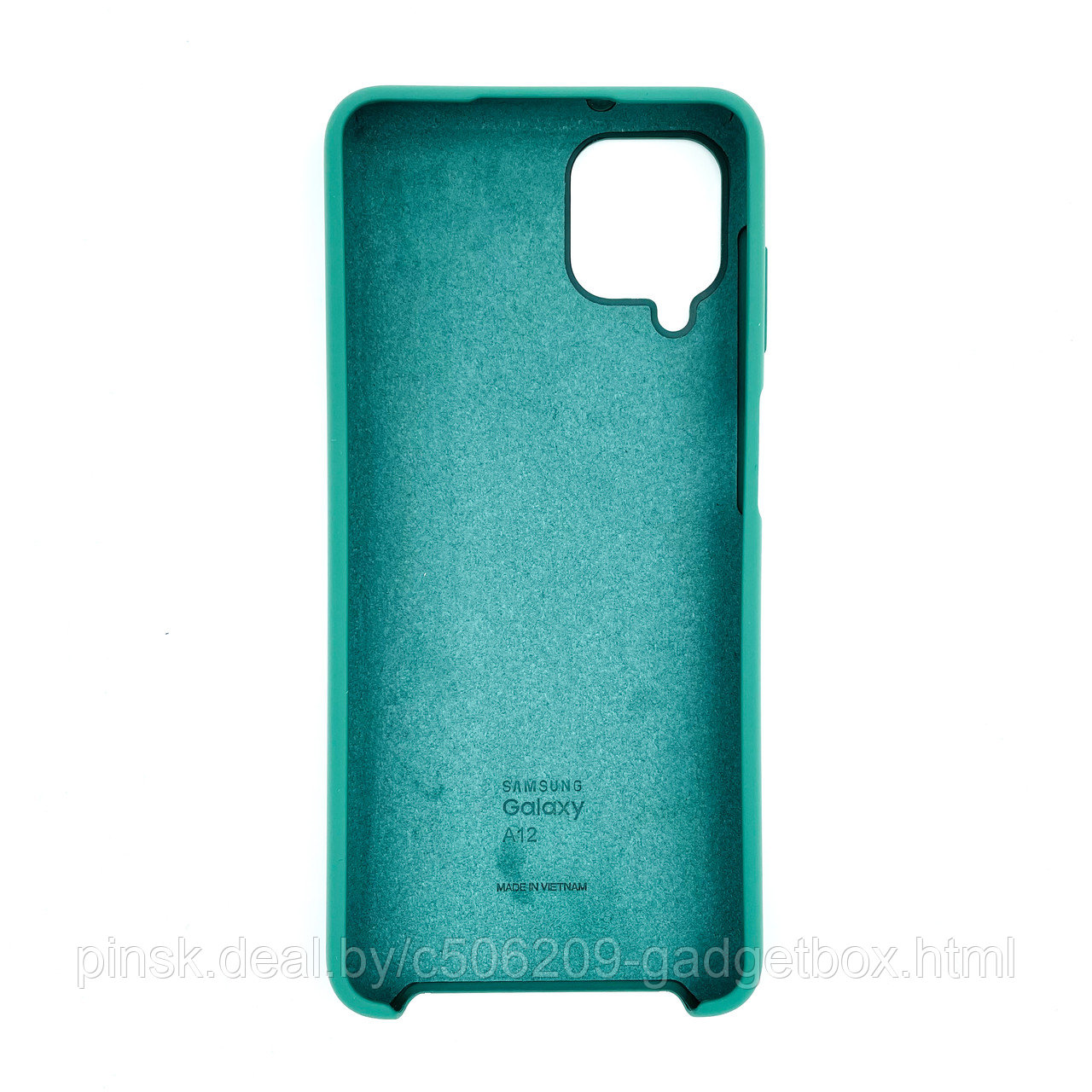 Чехол Silicone Cover для Samsung A12, Сосновый зеленый - фото 2 - id-p154459510