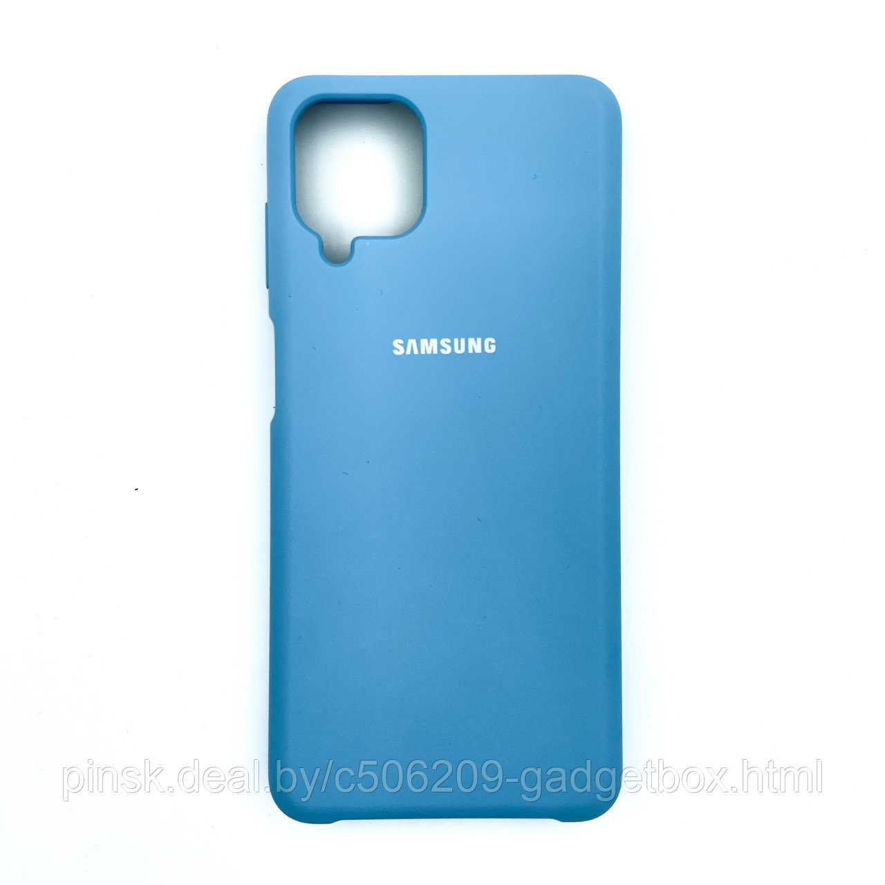 Чехол Silicone Cover для Samsung A12, Морской голубой - фото 1 - id-p154459507