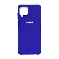 Чехол Silicone Cover для Samsung A12, Черничный