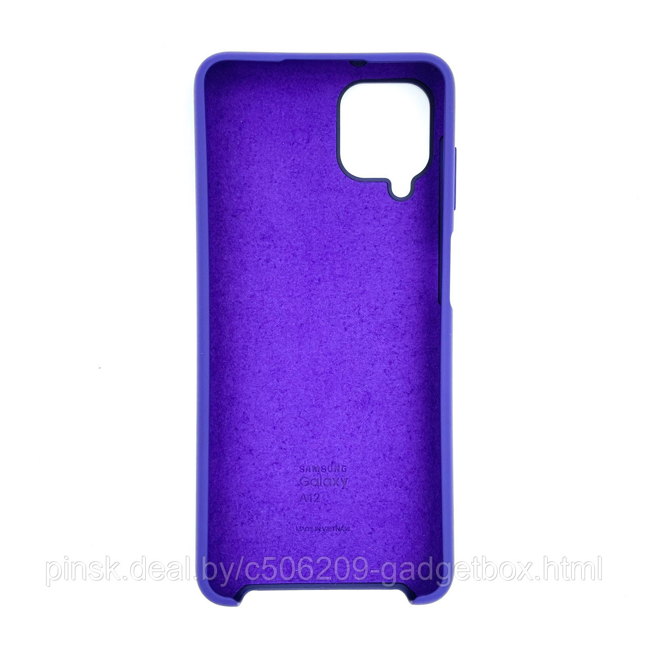 Чехол Silicone Cover для Samsung A12, Черничный - фото 2 - id-p154459506