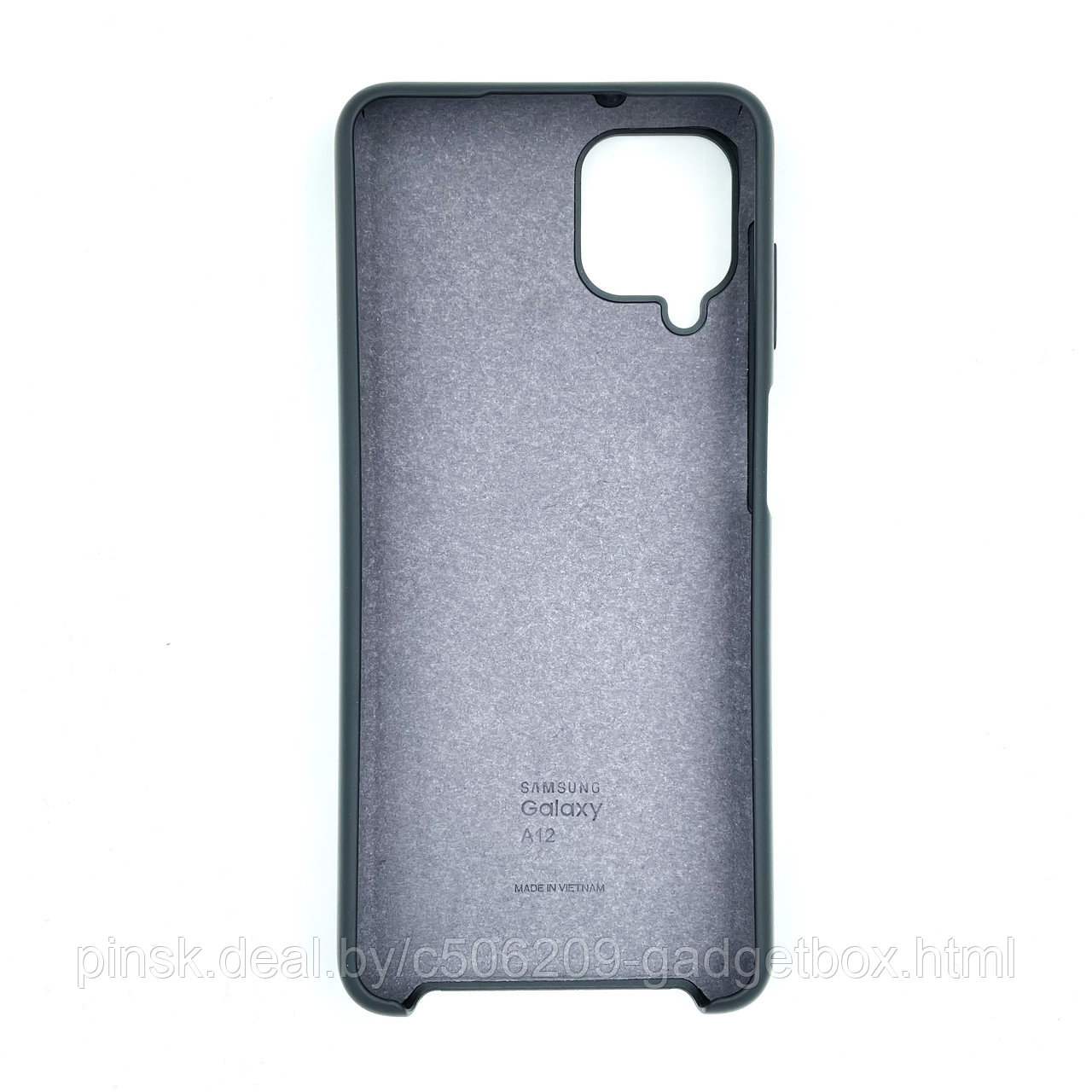 Чехол Silicone Cover для Samsung A12, Черный - фото 2 - id-p154459503