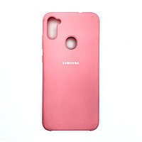 Чехол Silicone Cover для Samsung A11/M11, Нежно-розовый