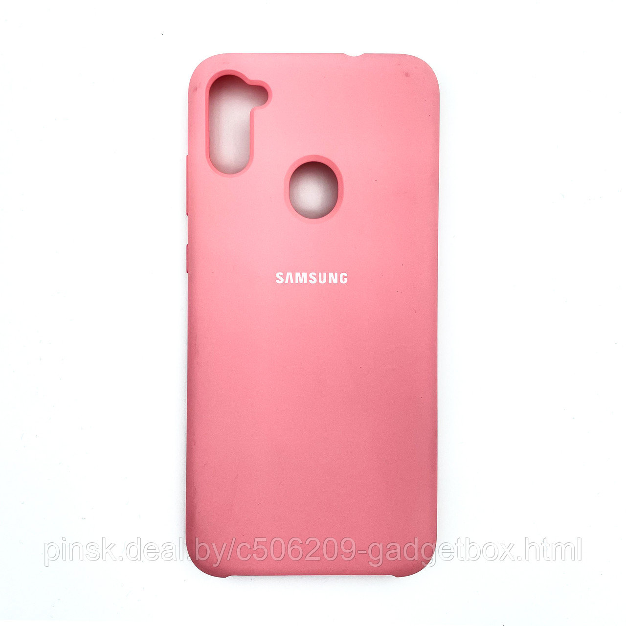 Чехол Silicone Cover для Samsung A11/M11, Нежно-розовый - фото 1 - id-p154459500