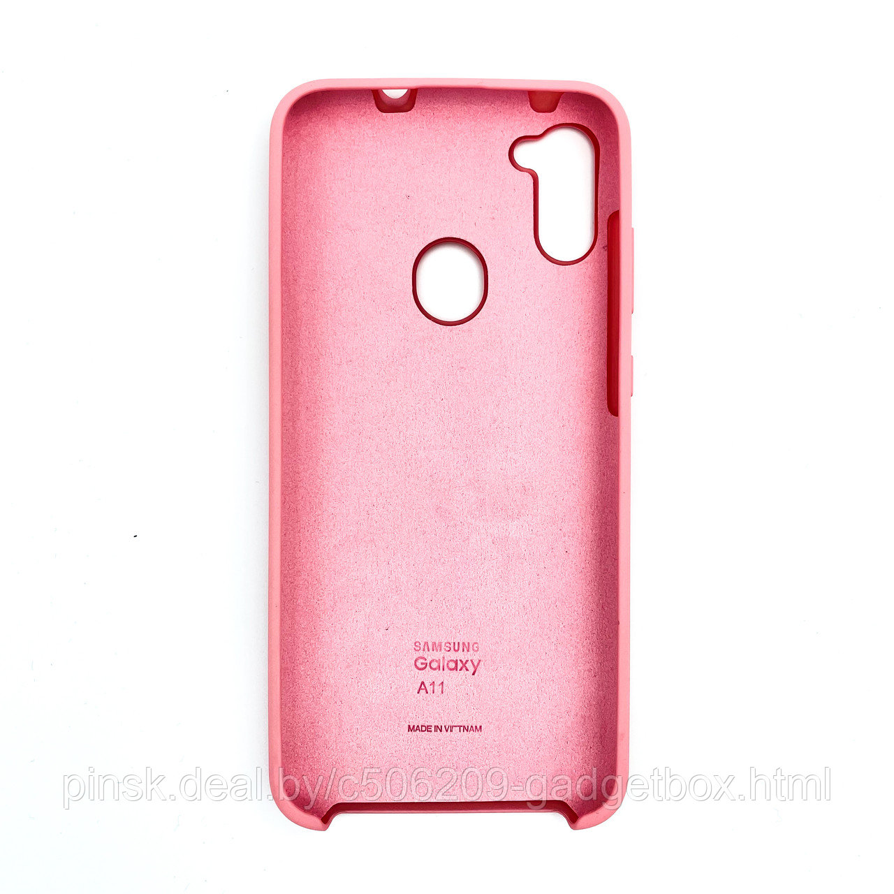 Чехол Silicone Cover для Samsung A11/M11, Нежно-розовый - фото 2 - id-p154459500