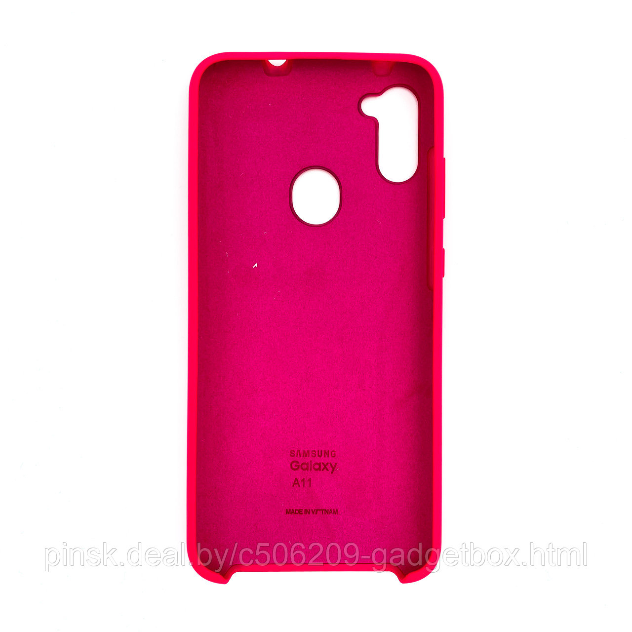 Чехол Silicone Cover для Samsung A11/M11, Фуксия - фото 2 - id-p154459499