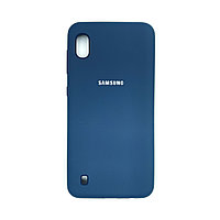 Чехол Silicone Cover для Samsung A10 / M10, Темно-синий