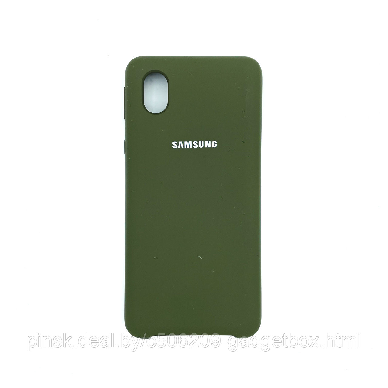 Чехол Silicone Cover для Samsung A01 Core / M01 Core, Темно-оливковый - фото 1 - id-p154459486