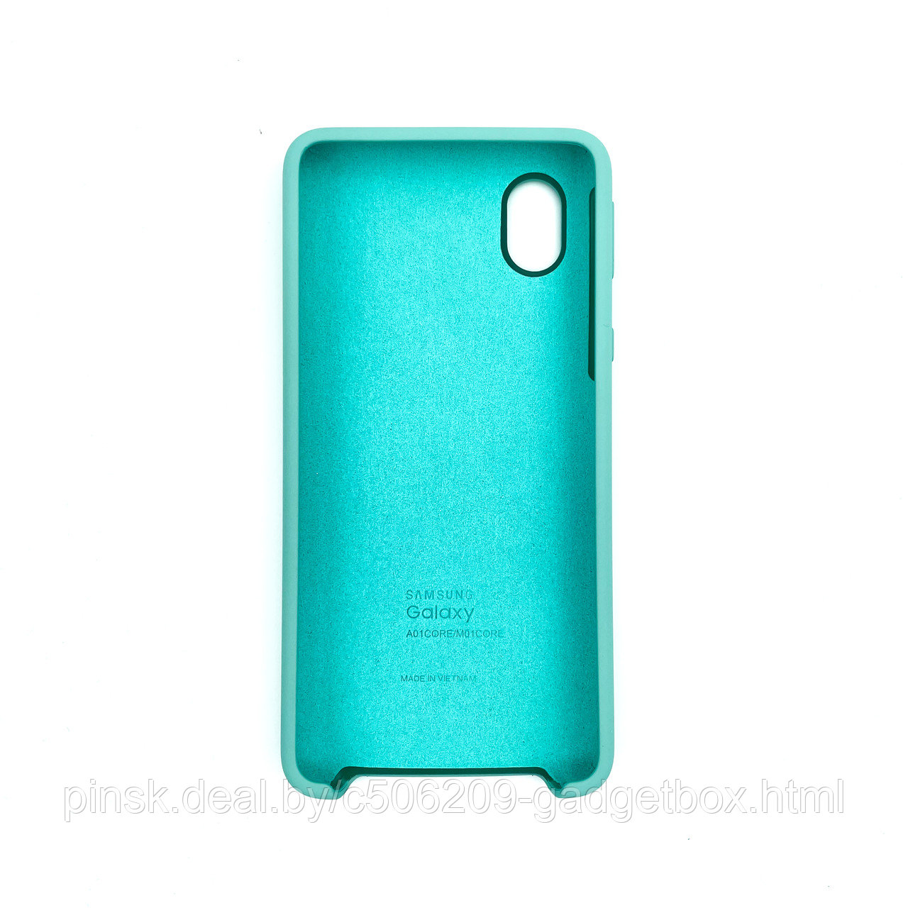 Чехол Silicone Cover для Samsung A01 Core / M01 Core, Мятный - фото 2 - id-p154459484