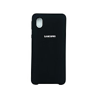 Чехол Silicone Cover для Samsung A01 Core / M01 Core, Черный