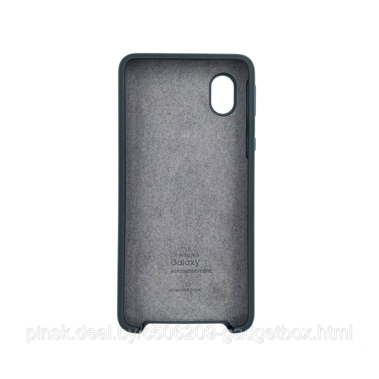 Чехол Silicone Cover для Samsung A01 Core / M01 Core, Черный - фото 2 - id-p154459482