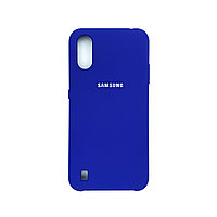 Чехол Silicone Cover для Samsung A01, Черничный