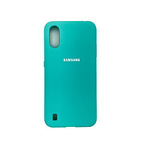 Чехол Silicone Cover для Samsung A01, Мятный