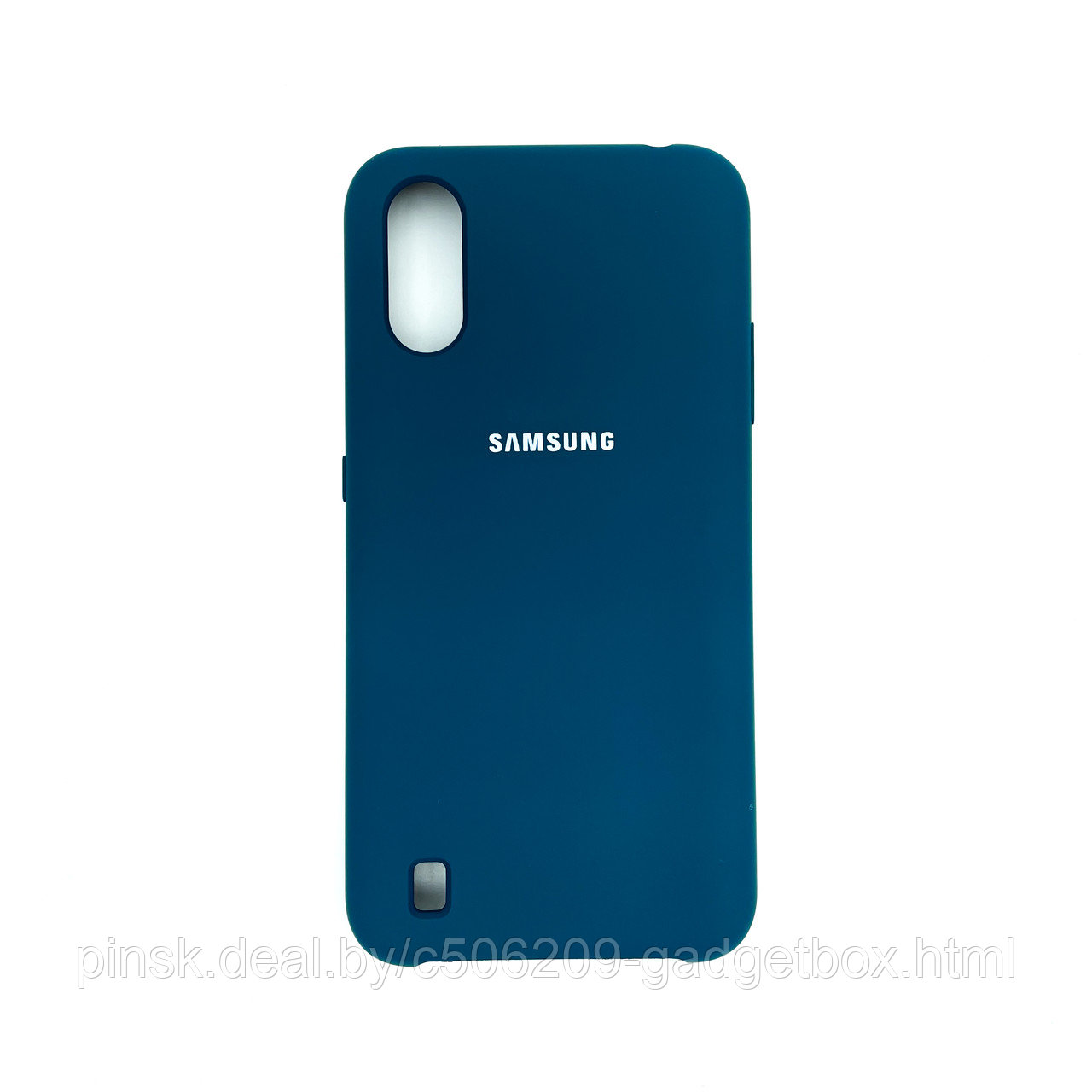 Чехол Silicone Cover для Samsung A01, Синий - фото 1 - id-p154459478