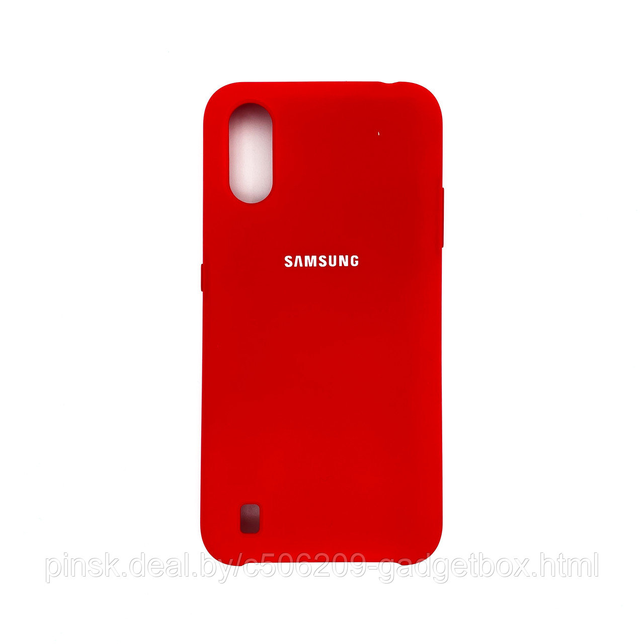 Чехол Silicone Cover для Samsung A01, Красный - фото 1 - id-p154459477