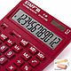 Калькулятор Staff STF-444-12-WR, 12-разрядный, бордовый, фото 4