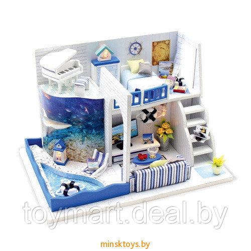 Интерьерный конструктор Румбокс - Морской бриз, с подсветкой, HOBBY DAY M040