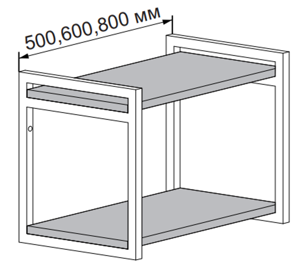 Открытая полка горизонтальная ОПМГ 800 - фото 2 - id-p154475228