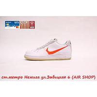 Nike Air Force 1 07 LV8 3 White/total/orange @, фото 1