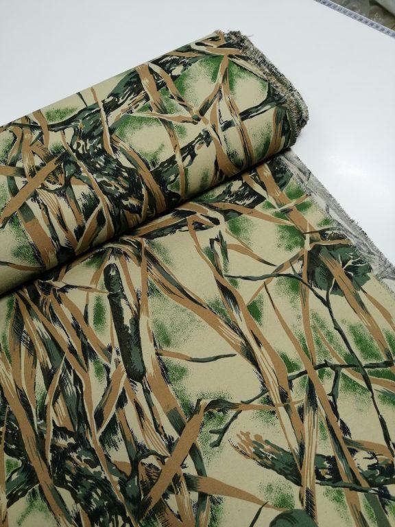 Ткань плащёвая "Грета ", принт :" Джунгли", ширина 150 см