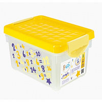 Ящик для хранения Play&Learn желтый 205х140х70 мм 5.1л Little Angel LA1052ЖТ