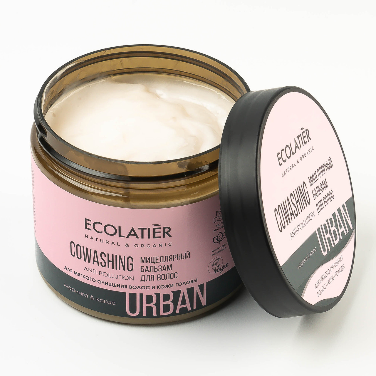 ECL Urban Мицеллярный ковошинг-бальзам для волос "Моринга и кокос", 380 мл (Ecolatier)