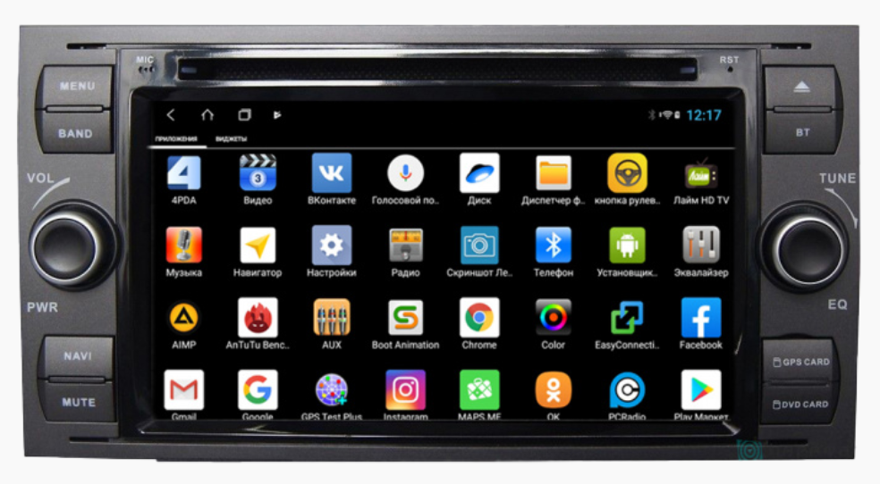 Штатная магнитола Parafar для Ford Focus Kuga с DVD на Android 13