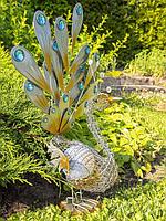 Фонарь садовый ЧУДЕСНЫЙ САД "Павлин" светодиодный на солнечной батарее, металл, фото 1