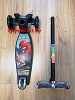 Самокат  MAXI  макси скутер MicMax Scooter  "ЧЕЛОВЕК ПАУК"