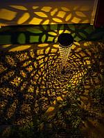 Фонарь садовый ЧУДЕСНЫЙ САД "Кружева" светодиодный проекционный на солнеч. батарее, металл, фото 1