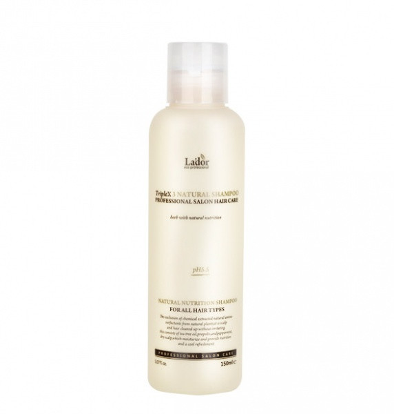 Органический шампунь для волос LA’DOR TripleX 3 Natural Shampoo, 150 мл