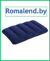 Подушка флокированная FABRIC PILLOW ROYAL BLUE 43x28см, INTEX 68672