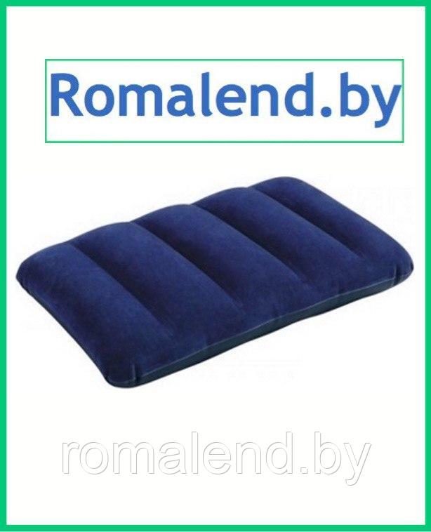 Подушка флокированная FABRIC PILLOW ROYAL BLUE 43x28см, INTEX 68672 - фото 1 - id-p154497112