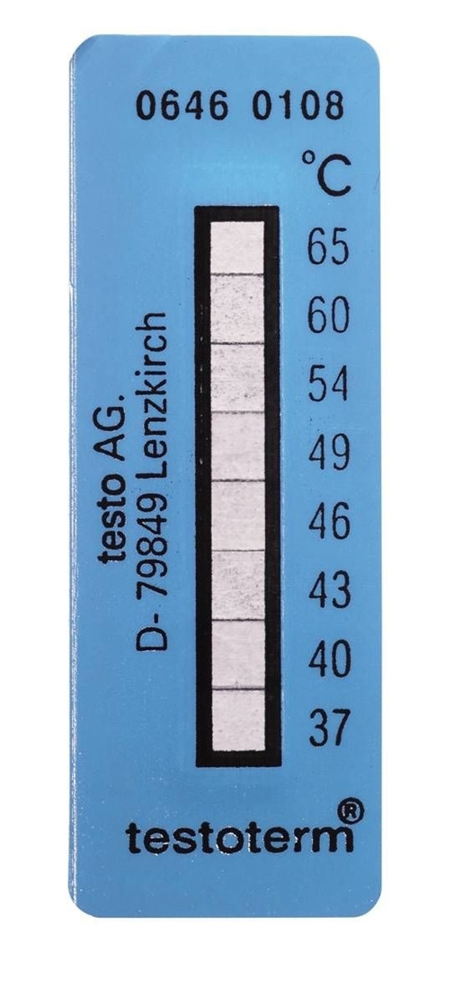 Самоклеющиеся термо-индикаторы (10 шт) 37-65 °С Testo