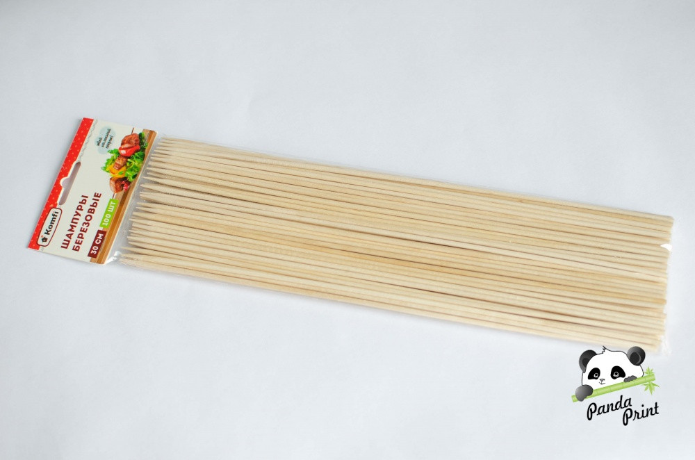 Шампур деревянный 0,3х30 см (100 шт)