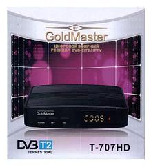 Ресивер GoldMaster Т-707HD (комплект: ресивер, пульт ДУ, AC адаптер HJ-050200E)