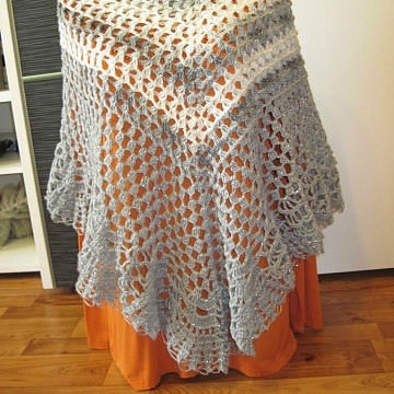 Вязаные шали ручной работы - оригинальные подарки для женщин 170 * 80 см. - фото 8 - id-p91075589