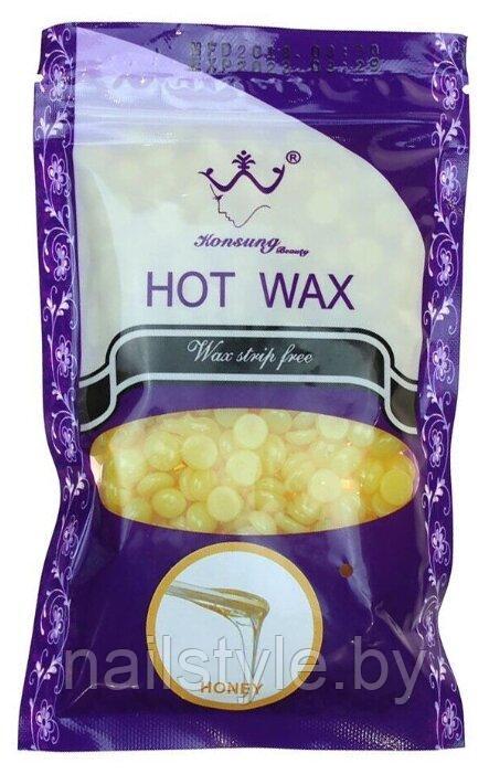 Воск пленочный в гранулах Konsung Beuty Hot Wax мед 100 гр. - фото 1 - id-p154658755