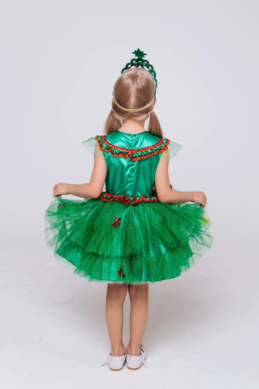 Детский карнавальный костюм Елочка зеленая Пуговка 2083 к-20 - фото 2 - id-p154496283